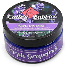 Load image into Gallery viewer, Catie's Bubbles Shaving Soap, Purple Grapefruit