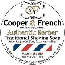 Load image into Gallery viewer, Cooper & French Authentic Barber Shaving Soap