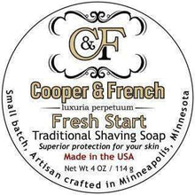 Load image into Gallery viewer, Cooper & French Fresh Start Shaving Soap