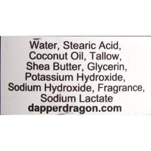 Load image into Gallery viewer, Dapper Dragon Tallow Shaving Soap, Black Dragon