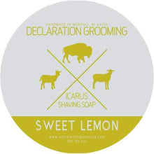 Load image into Gallery viewer, Declaration Grooming Sweet Lemon Shaving Soap