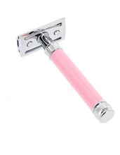 Load image into Gallery viewer, Edwin Jagger DE Safety Razor, 'Extra Long' Handle, Pink
