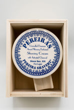 Load image into Gallery viewer, Pereira Shavery Shaving Soap with Activated Charcoal in Ceramic Dish And Ceramic Foam Mug With Water Blossom Aromatherapy