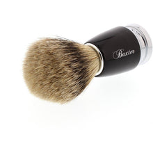 Load image into Gallery viewer, Baxter of California Black Silver Tip Badger Hair Shave Brush
