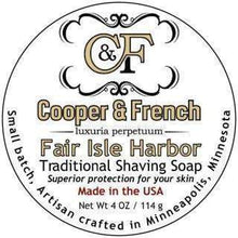 Load image into Gallery viewer, Cooper &amp; French Fair Isle Harbor Shaving Soap

