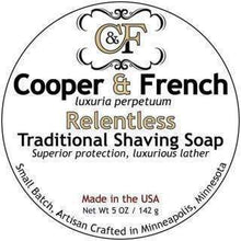 Load image into Gallery viewer, Cooper &amp; French Relentless Shaving Soap
