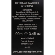 Load image into Gallery viewer, Czech &amp; Speake Oxford &amp; Cambridge Cologne, 100ml
