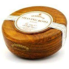 Load image into Gallery viewer, D.R. Harris Almond Shaving Soap in Mahogany Stained Wood Bowl
