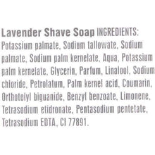 Load image into Gallery viewer, D.R. Harris Lavender Shaving Soap in Mahogany Stained Wood Bowl
