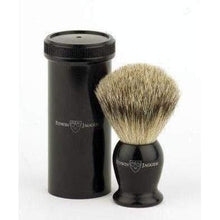 Load image into Gallery viewer, Edwin Jagger Best Badger Travel Brush with Case, Black
