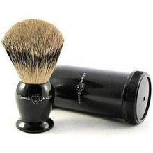 Load image into Gallery viewer, Edwin Jagger Best Badger Travel Brush with Case, Black
