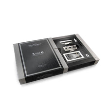 Load image into Gallery viewer, Edwin Jagger DE 3ONE6 Stainless Steel Safety Razor, Grooved Anodised Black
