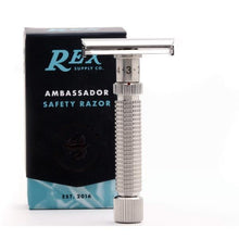 Load image into Gallery viewer, Rex Supply Co. Ambassador Adjustable Stainless Steel DE Safety Razor

